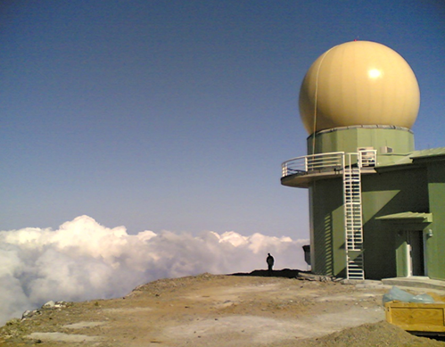 Radome installed